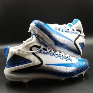 Nike Mike Trout Blue and White cleats